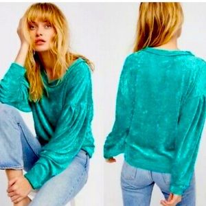 WE THE FREE “MILAN” VELVET TOP - XS